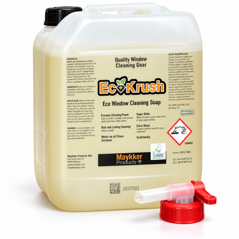 Liquide nettoyant vitres écologique Eco Krush 5 L avec robinet