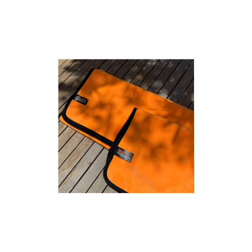 image Serviette éponge microfibre Maykker orange 40 × 40 cm lot de 10