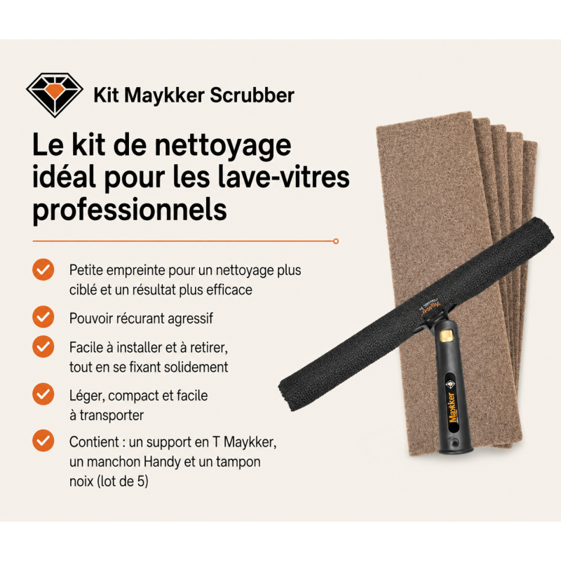 Coussinet abrasif WalnutPad 35 cm en coquilles de noix
